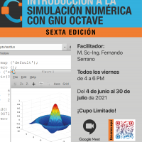 Inscripciones abiertas para el curso virtual "Introducción a la Simulación Numérica con GNU Octave" Sexta edición